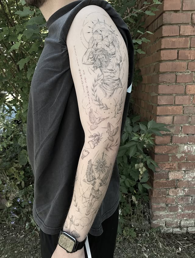 Religiöser Sleeve, Fineline